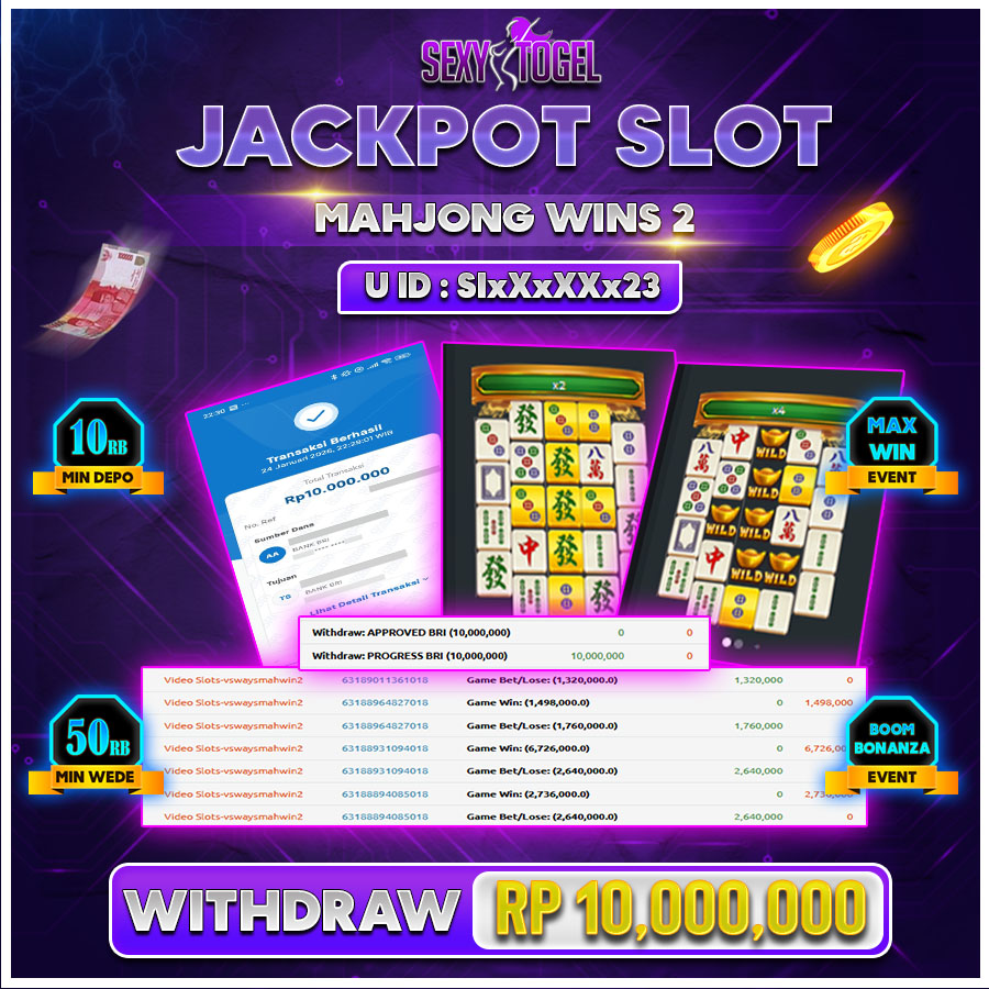 SEXYTOGEL JACKPOT SLOT  MAHJONGWINS2 Rp,10,000.000.,-LUNAS 